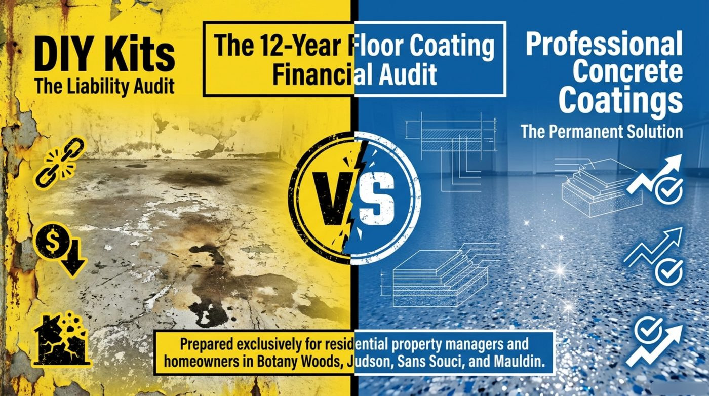 The 12-Year Floor Coating Audit: What Actually Happens to a DIY Kit in Northern Virginia