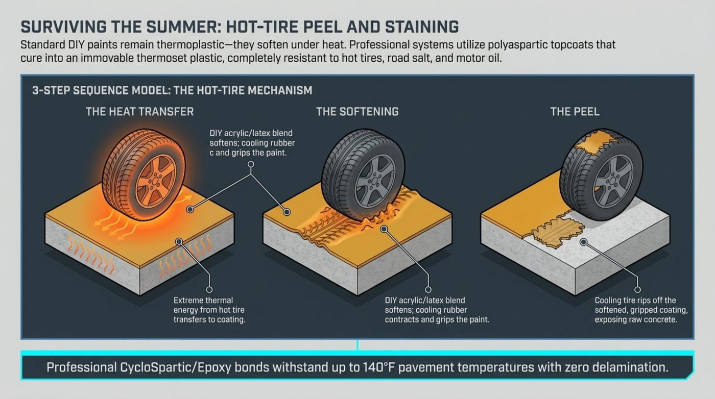 Surviving the Virginia Summer: Hot-Tire Peel and Staining