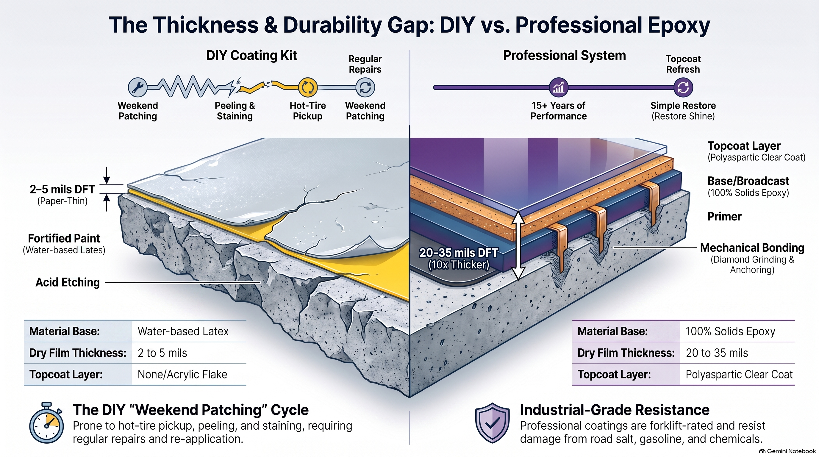 Diy Versus Professional Epoxy Comparison
