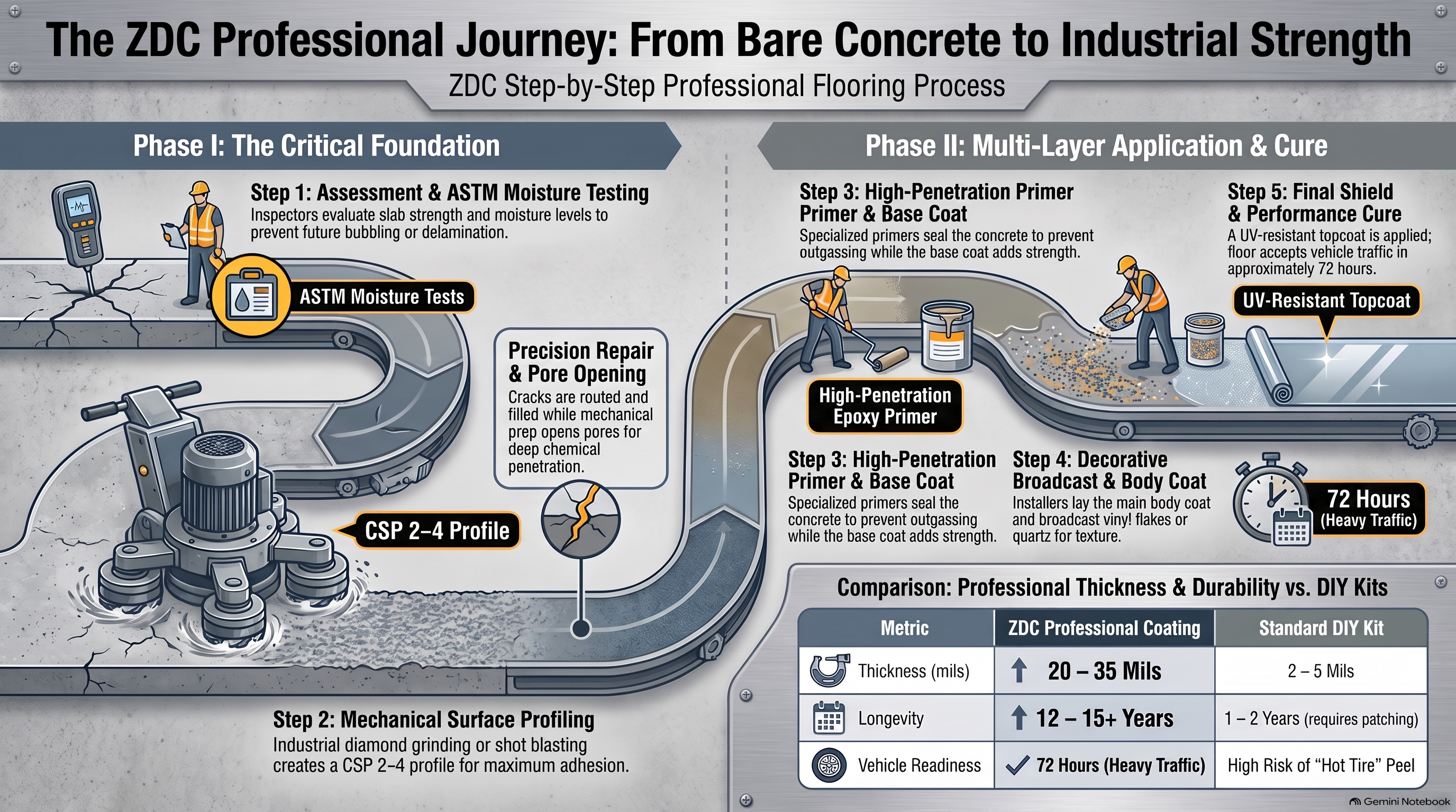Professional Industrial Flooring Process Guide
